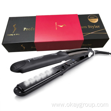 Ceramic Tourmaline Ionic Flat Iron Steam Hair Straightener